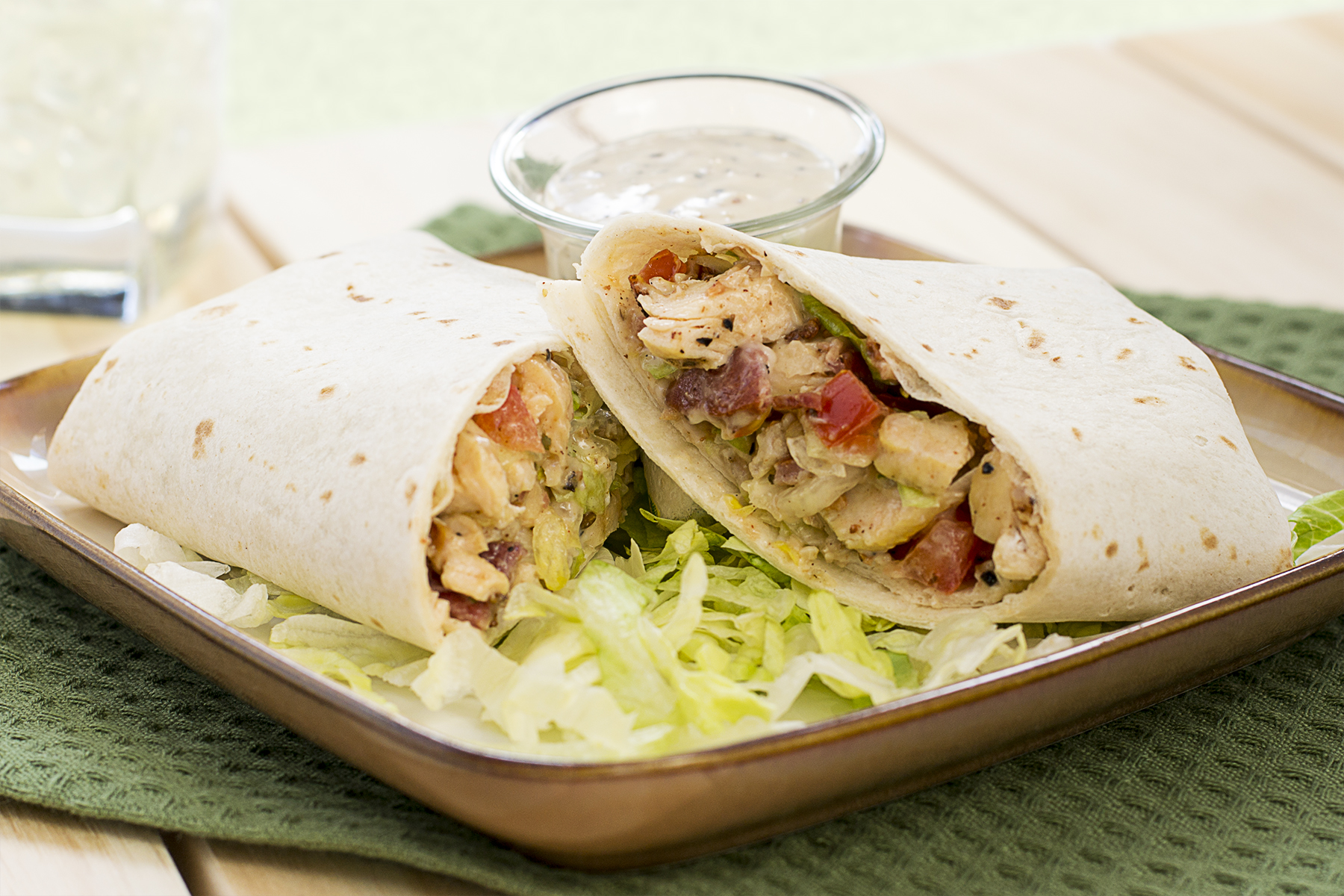 Creamy Chicken BLT Wraps | Gold&amp;#39;n Plump
