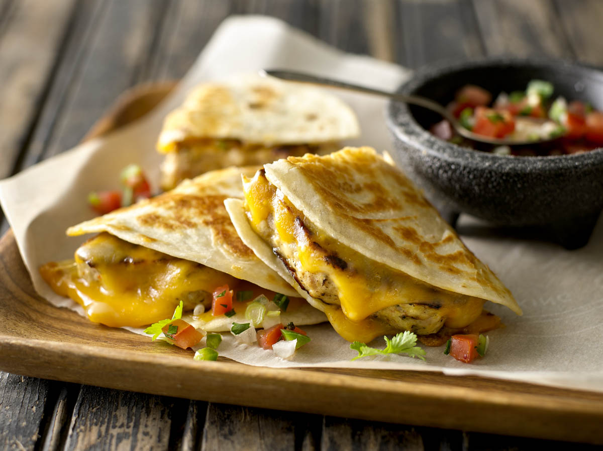 Chicken Quesadilla Burgers