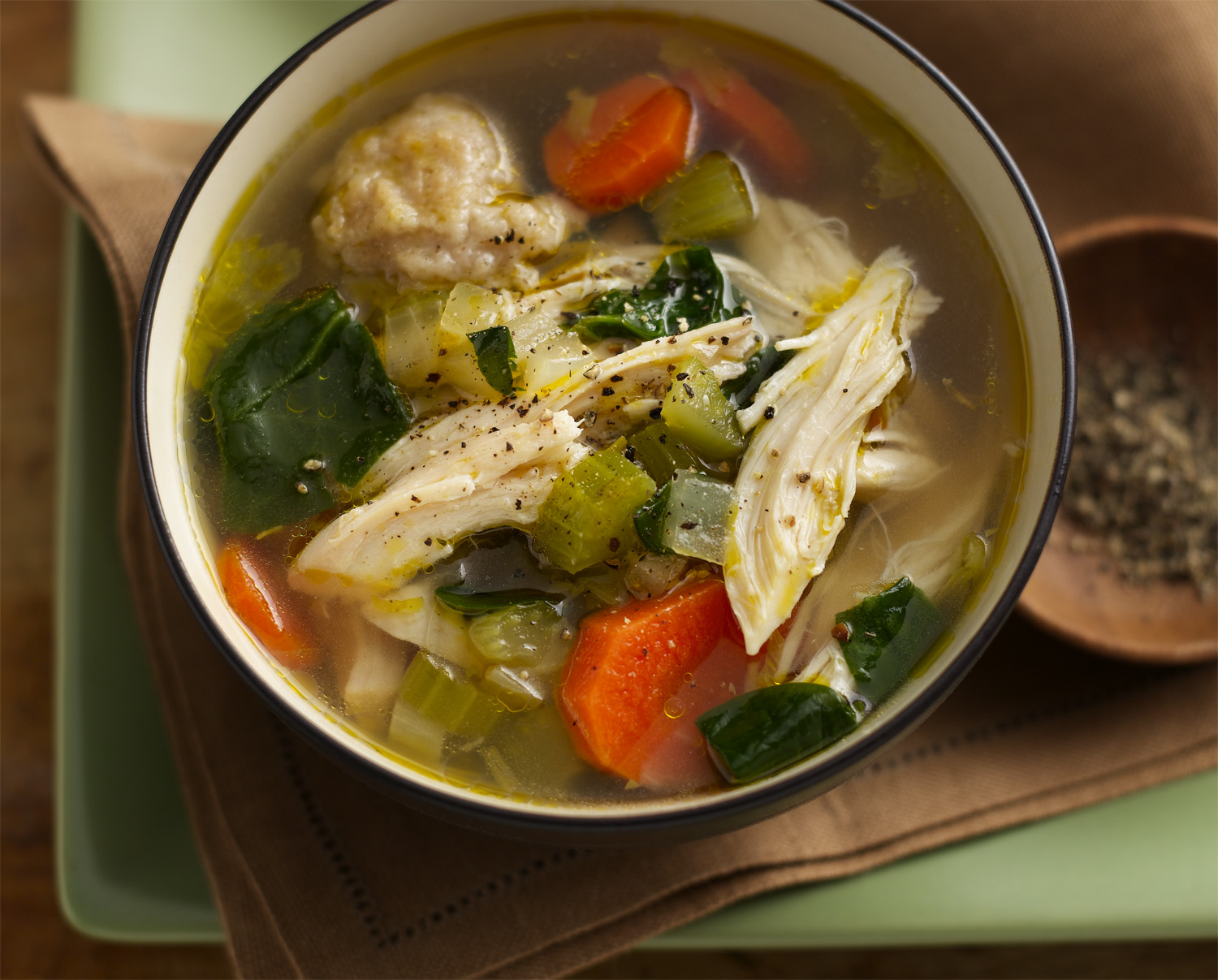 Chicken & Mini Dumpling Soup | Gold'n Plump