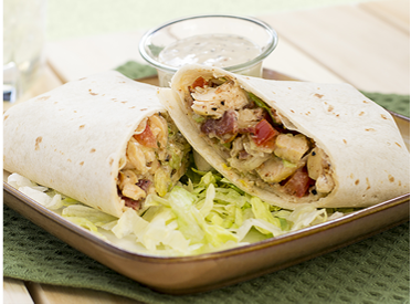 Creamy Chicken BLT Wraps