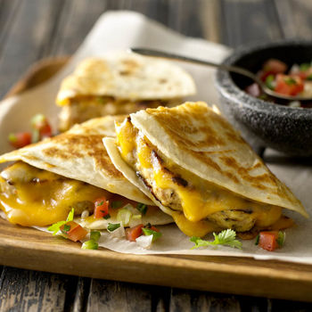 Chicken Quesadilla Burgers